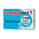 Dorflex 100mg + 600mg + 70mg - Caixa com 16 Comprimidos