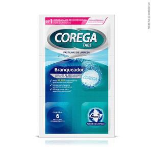 Corega Tabs Branqueador com 6 Pastilhas Efervecentes