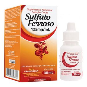 Sulfato Ferroso 125mg/mL Gotas 30mL