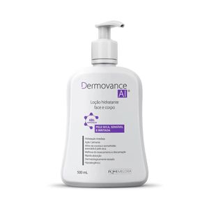 Loção Hidratante Face e Corpo Dermovance AI Pele Seca, Irritada e Sensível 500mL