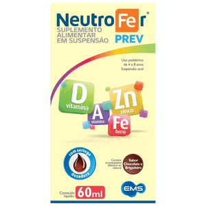 Polivitamínico Neutrofer Prev 4 a 8 anos Suspensão Oral 60mL