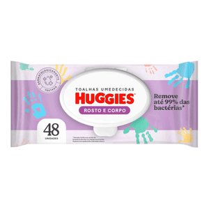 Toalha Umedecida Infantil Disney Baby Huggies One & Done Pacote 48 Unidades