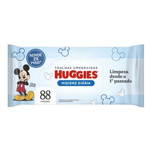 Lenços Umedecidos Huggies Higiene Diária 88 Unidades