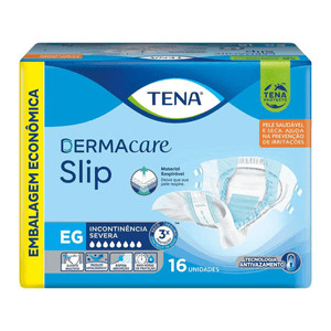 Fralda Geriátrica DermaCare Slip Tena Tamanho EG 16 Unidades