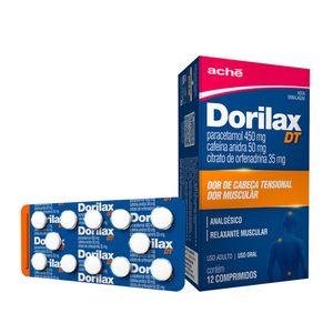 Dorilax DT 450MG + 50MG + 35MG Comprimido - Caixa com 12 Comprimidos