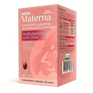 Materna DHA Multivitaminico Nestlé 30 Cápsulas