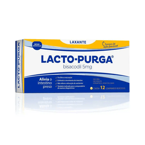 Lacto Purga 5mg Comprimido Revestido - Caixa com 12 Comprimidos