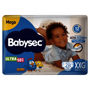 Fralda Babysec Galinha Pintadinha Ultrasec XXG 28 Unidades