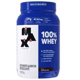 100% Whey Max Titanium chocolate, pote com 900g
