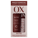 Kit OX Nutre Shampoo 375mL + Condicionador 170mL