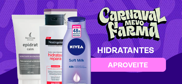 Hidratantes no Carnaval de Descontos na Mevo Darma